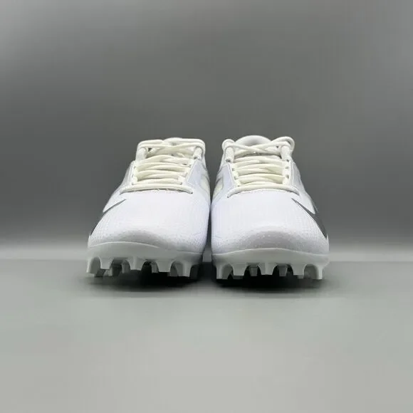 Nike Alpha Menace 4 Pro White-Silver Football Cleats Mens  display picture 3